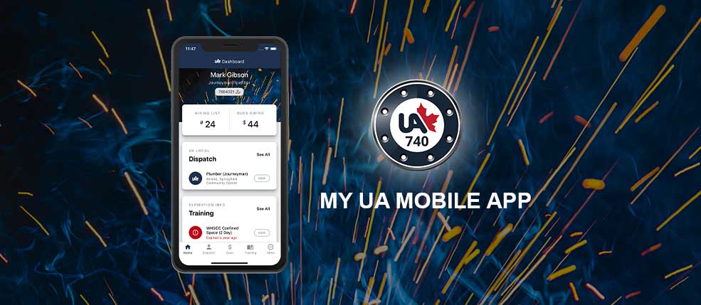 My UA Local 740 Mobile App